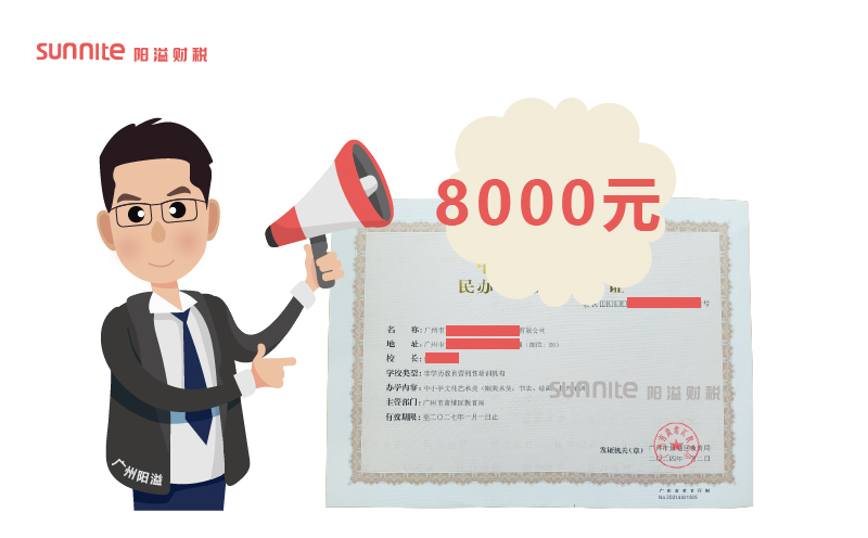 2024年3月辦學許可證辦一個得多少錢？